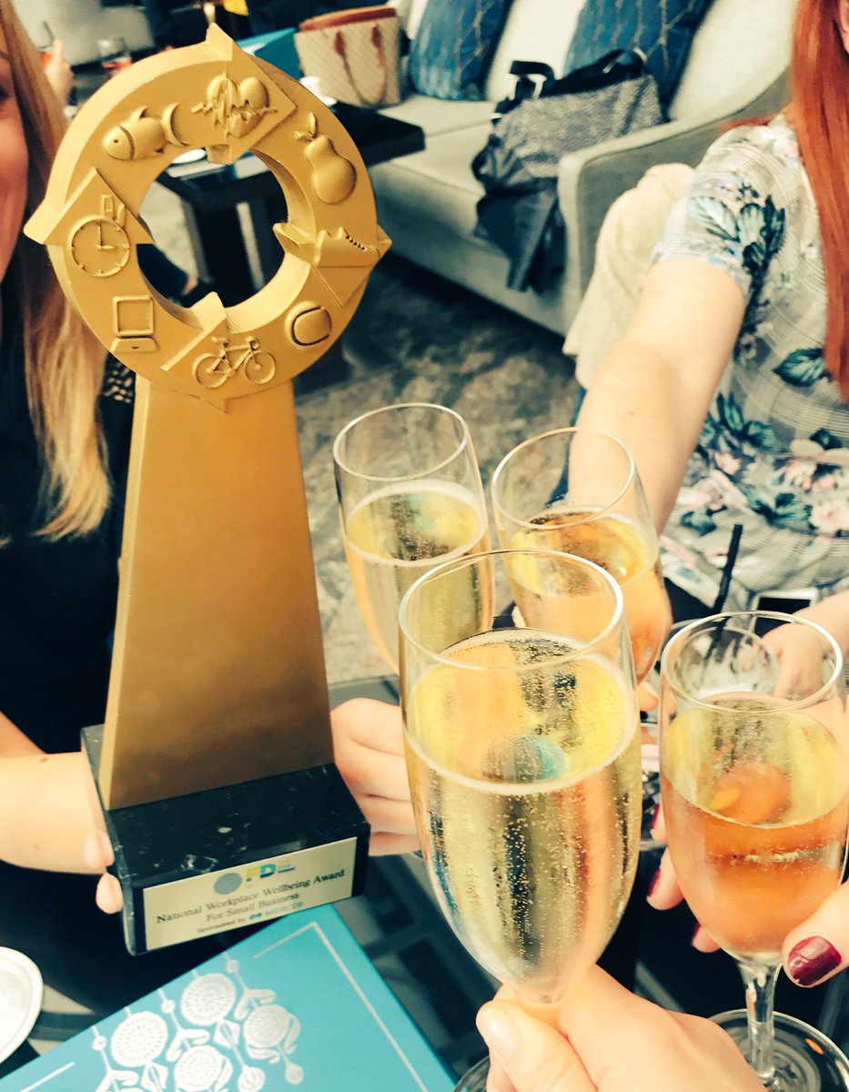 _helenmartin's tweet photo. Thanks to @InterConDublin for our celebratory bubbles for our #wellbeingaward 💥#WORKWELL17 https://t.co/3MULRE9FHp
