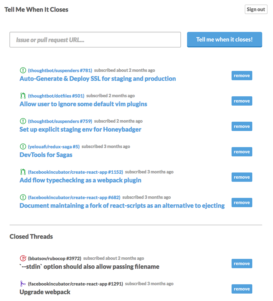 In case you missed it, we launched a new (free) service for simplified GitHub notifications: robots.thoughtbot.com/announcing-tel….