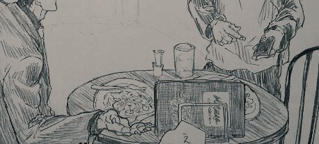 途中経過。
スティレオの二人を背景に埋もれさせる楽しいお仕事は明日。 