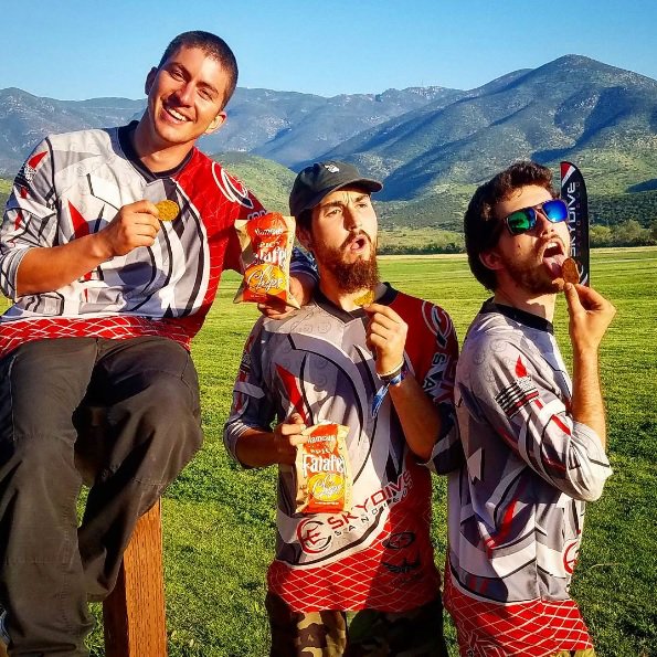 FlamousBrands's tweet photo. Happy Friday everyone! Thanks to our friends at Skydive San Diego for the awesome picture :) #falafelchips https://t.co/2ZFfdMuPus