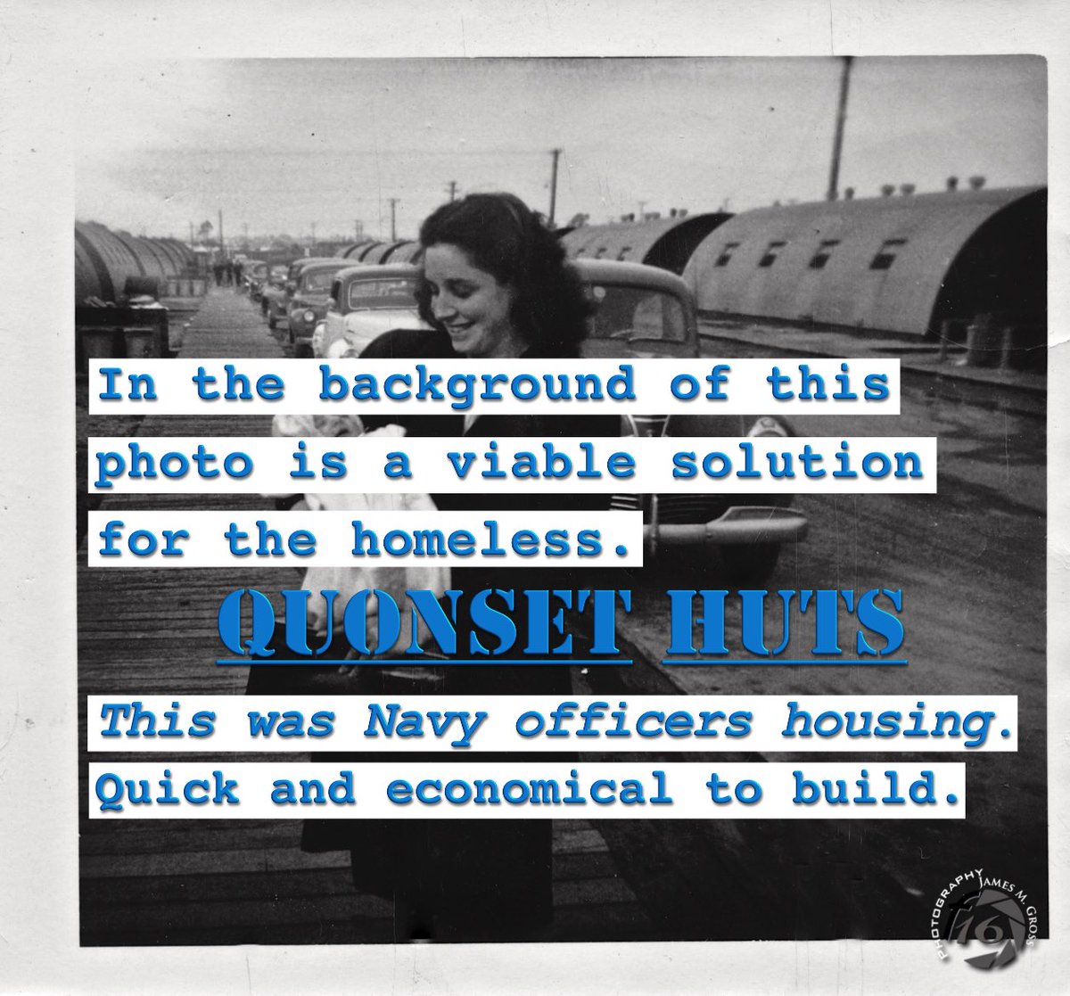 Jimg's tweet photo. @SteelMasterUSA Perhaps it would be worthwhile to approach a govt. dpt. about #QuonsetHuts. My dad a Lt. jg lived in 1 w/my mom &amp; my sister. https://t.co/VLaCL92N4P