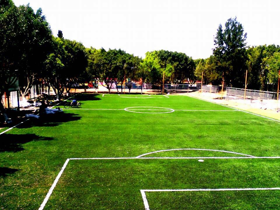 Pronto inauguraremos las canchas que recuperamos gracias al Programa de Mejoramiento Barrial, en Cinturón Verde, El Molino, #Iztapalapa