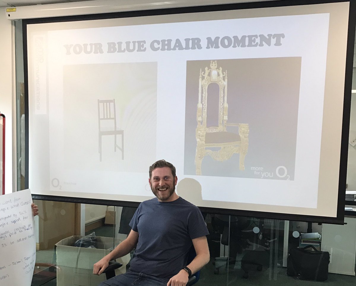 DannyMIDSimpson's tweet photo. That blue chair moment #listenandlearn #leadership #LeadersToLearnFrom https://t.co/hFGGJFPDs3