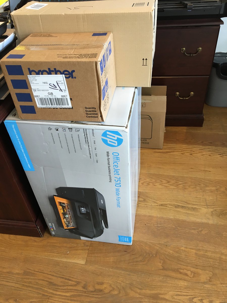 NWD_Ltd's tweet photo. Some of the new office gear has arrived! Including a nice new @HP printer 👍 #Excited #Photo #Loft #Extension #Property #2017 #FridayFeeling https://t.co/934dWzuyyg