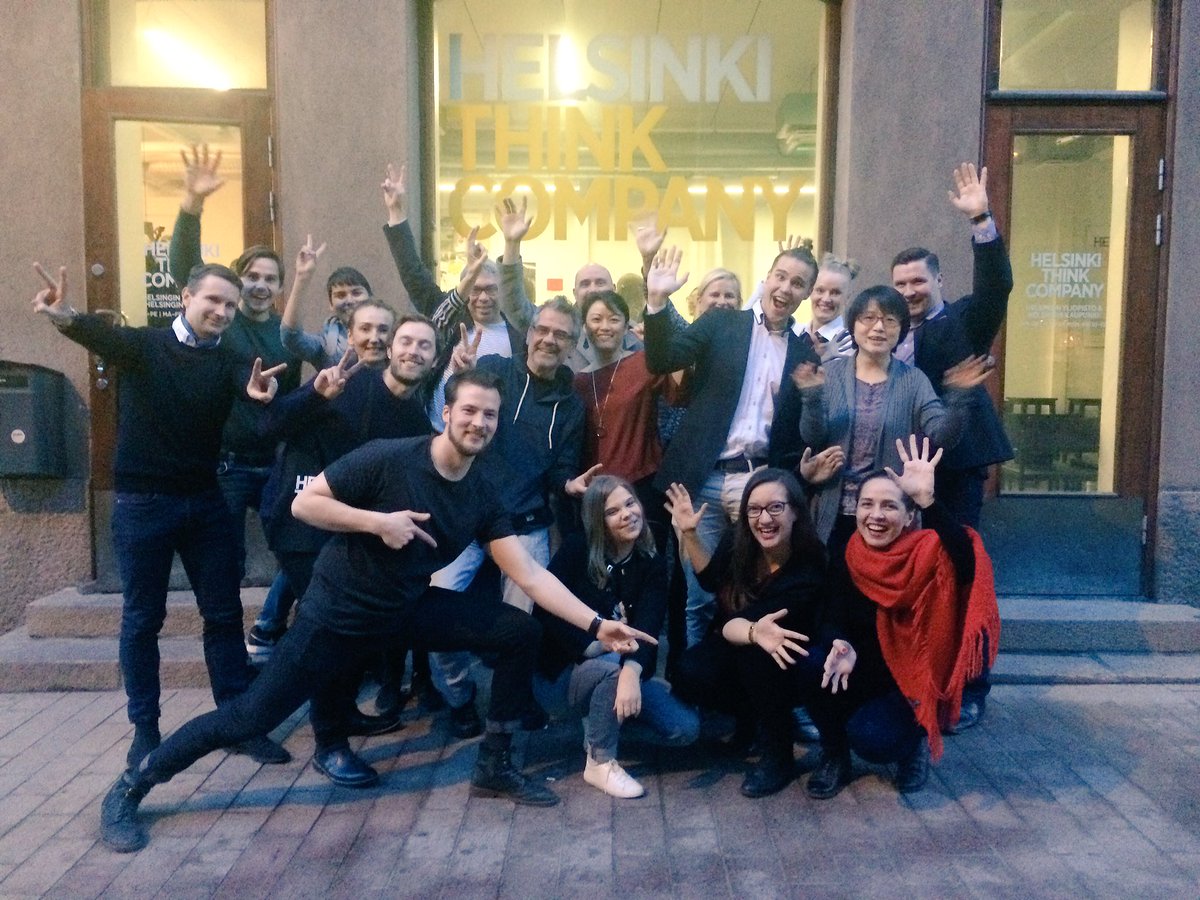 Helsinkithinkco's tweet photo. Marvellous team spirit during #HealthBootcamp Next we are sending two teams to #ULFFI and chilling w/ @HealthSPAfi & @VerticalVC #youmakewe https://t.co/M41QfL2yRL