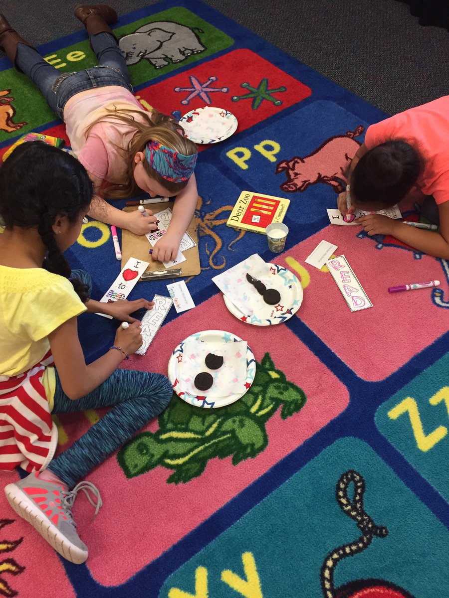 We had so much fun at our Milk &amp; Bookies party with our second grade reading buddies in <a href="/MrsSzerlag/">Jackie Szerlag</a> 's class!