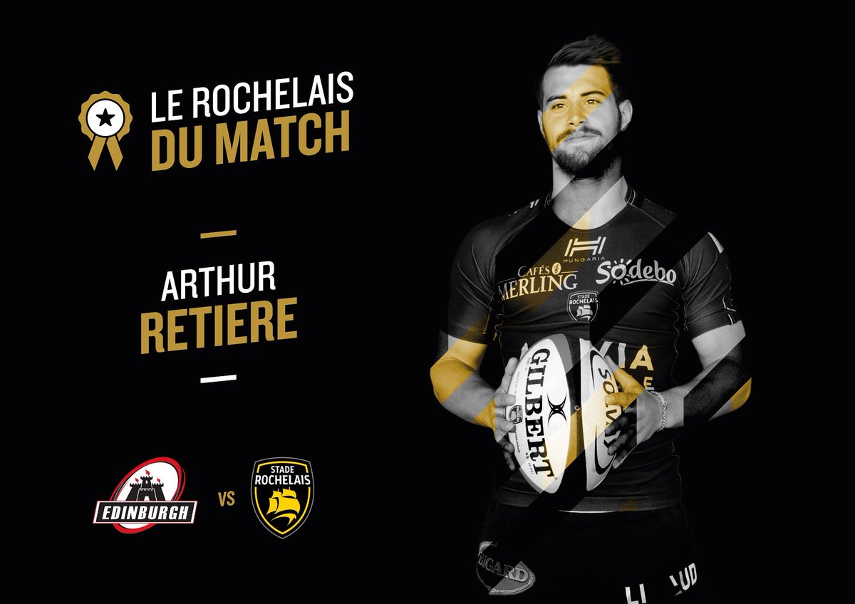 staderochelais's tweet photo. Félicitations à Arthur Retière pour son gros match à Edimbourg ! #EDIvLAR #FievreSR https://t.co/NKM0EujUn9