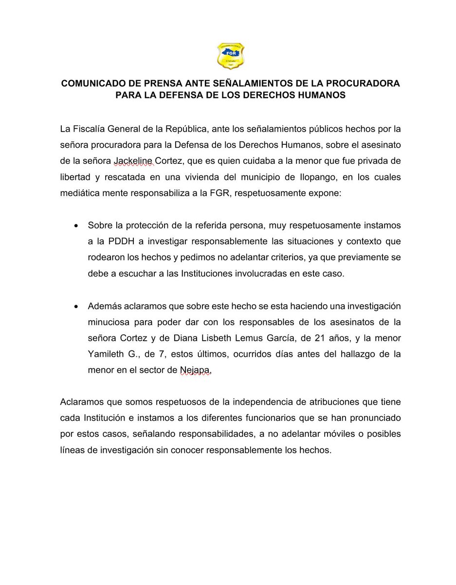 eldiarioplus's tweet photo. #ComunicadoDePrensa #FGR
https://t.co/wLqdJpXqIK