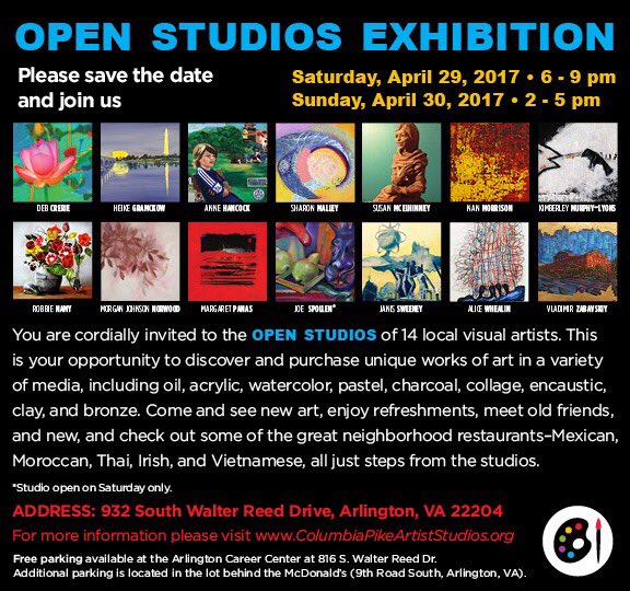 ColumbiaPikeArt's tweet photo. Coming soon! @ArlCoVAPatch @ARL_Arts @ArlingtonCPRO @APSArts @FreeinDCBlog @DCartsStudios @ArtistsinDC @ArlCoVAPatch @ARLnowDOTcom https://t.co/Rw509FXNU8