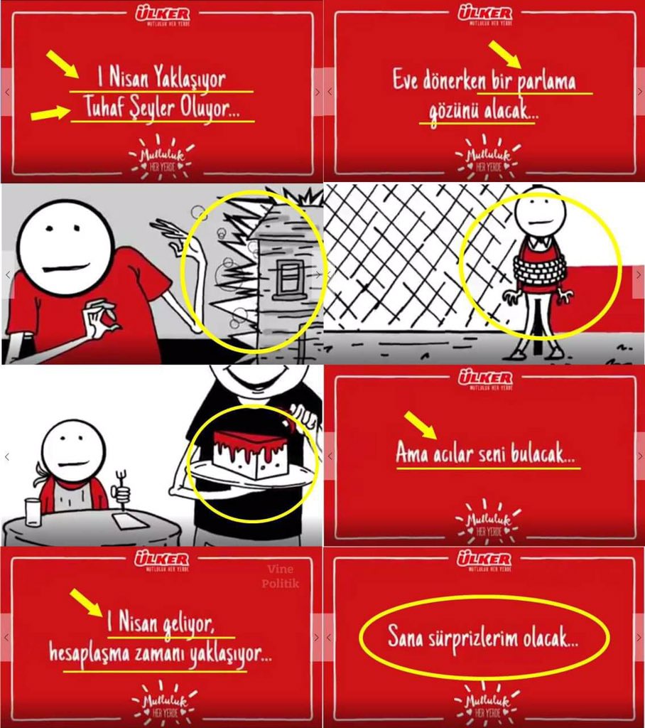 yola__devam_'s tweet photo. Çikolatası, tatlısıyla ünlü bir firma, neden
"acılı, hesaplaşmalı, parlamalı, patlamalı" garip bir reklam filmi tercih ediyor acaba
Ülker https://t.co/SIIBZQrn5G