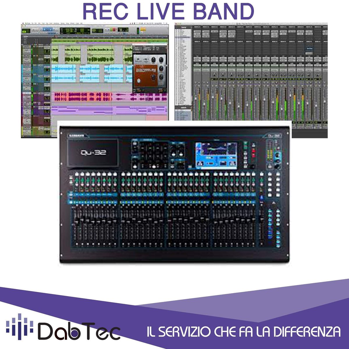 Dabtec_'s tweet photo. REC LIVE BAND
- Noleggio mixer digitale 32 ch e protools
- Fonico
- Registrazione Multitraccia
#rec #liveband #audio #eventi #fano #dabtec https://t.co/dPewyzoCkk