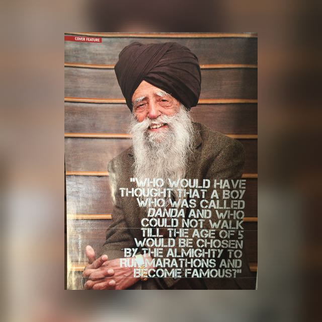 NymLotay's tweet photo. Happy birthday Mr Fauja Singh. 106 today 1/4. It's bn my pleasure to run with you. @LookASingh @LondonMarathon  @TorontoStar @timesofindia https://t.co/sOXRRpB330