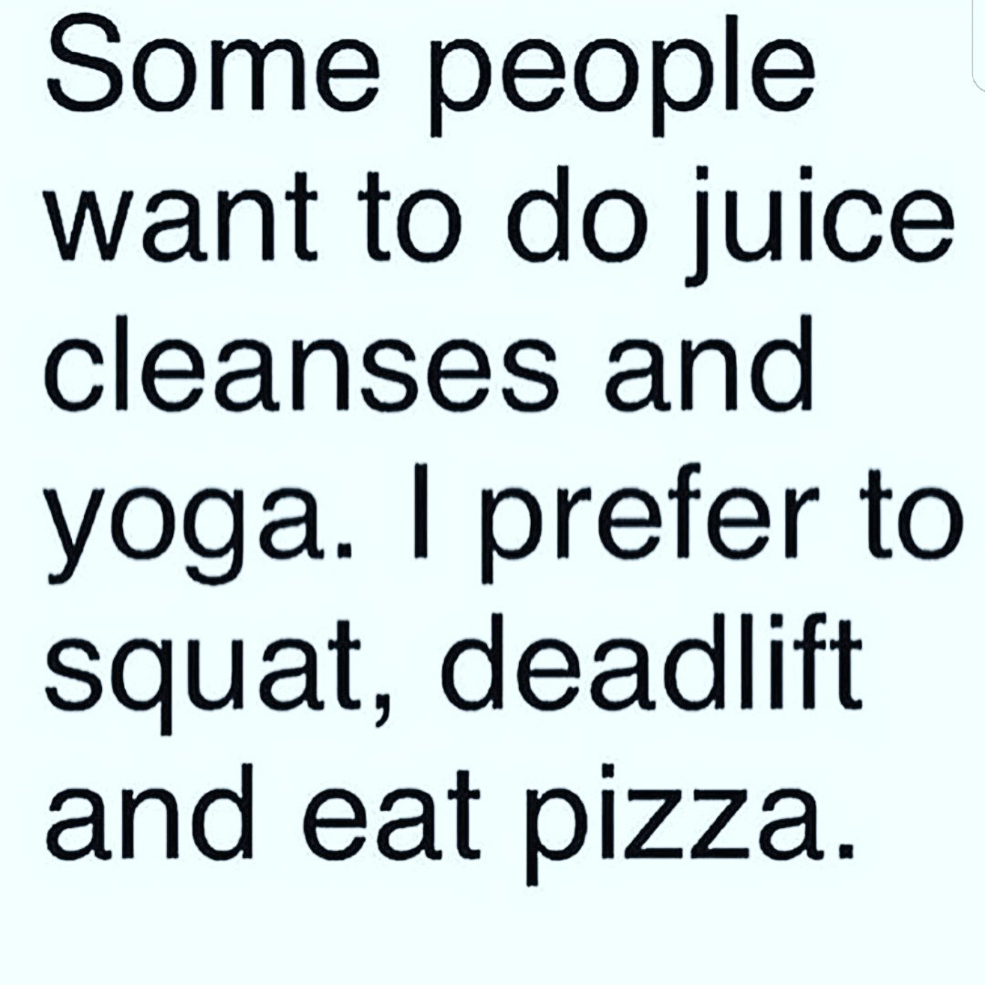 CSmith_Laker4's tweet photo. If ever there was an expression to explain my lifestyle #deadlift #squat #pizza🍕 https://t.co/heS9wb6Nl2
