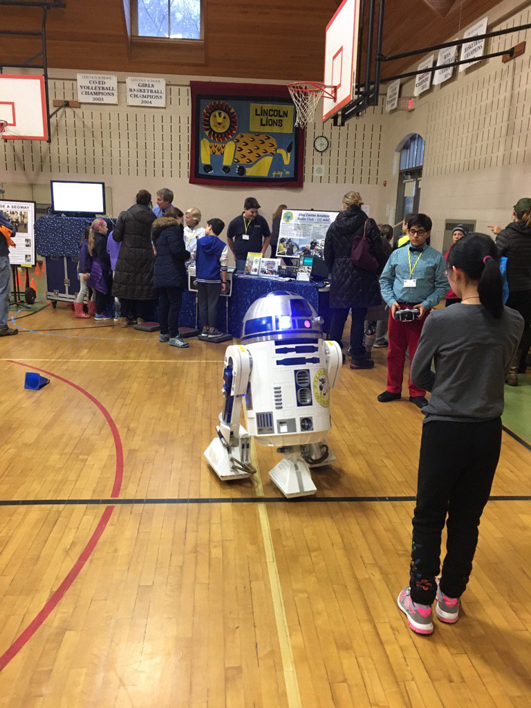Look who stopped by Lincoln Science Night. Stop by 6-8 pm tonight.