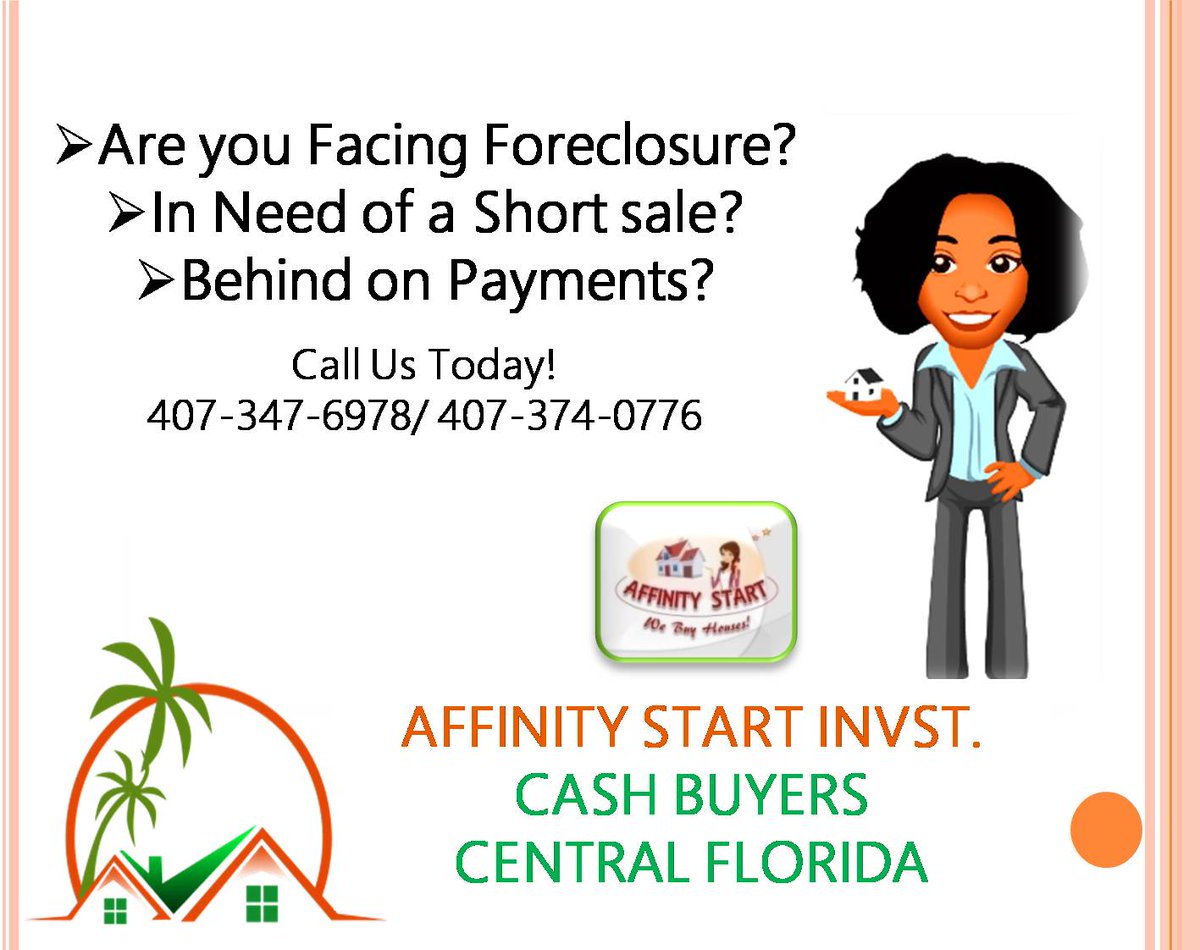 affinity_start's tweet image. Come, connect with us! ❤️
AffinityBuysHouses.com     
#mortgage #CreditScore #Foreclosure #House #properties #WeBuyHouses #orlando #apopka