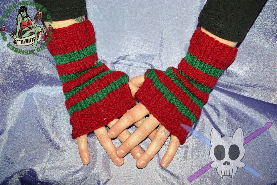 OfRottenHeart's tweet photo. Freddy Inspired fingerless gloves available in auction now. Ends tomorrow at 8 PM CST. https://t.co/DLQ3rXQwUa https://t.co/DLvx3y2lLu