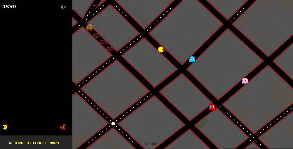 DesandaBA's tweet photo. Ya jugaste al #PacMan en tu cuadra?? Entrá a @googlemaps y jugalo dnd quieras. Nosotros ya pasamos por la puerta de la agencia 🕹😱 #pacmaps https://t.co/1R4m1CJcBE
