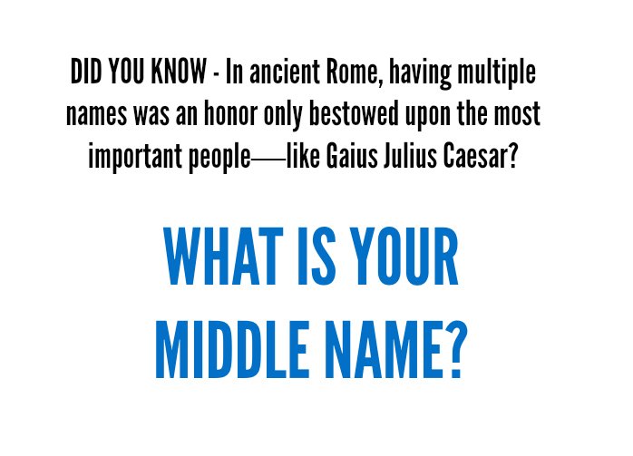 Energy953Radio's tweet image. I wanna see who has the coolest middle name!! 😎 Tweet me with yours!!  -Emily
#MiddleNames