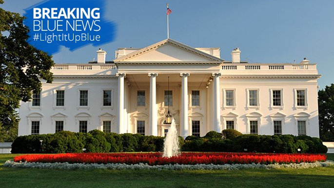 For the first time ever, <a href="/WhiteHouse/">The White House</a> will #LightItUpBlue tomorrow for World Autism Awareness Day! Will you? >> shar.es/1Q7mk4