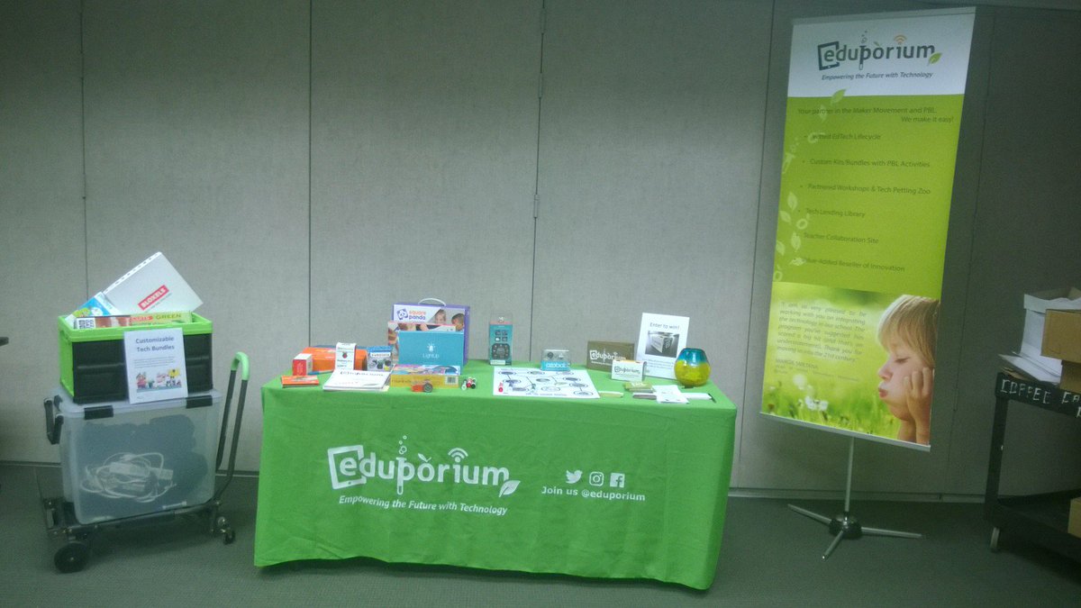 Eduporium's tweet photo. Another day, another event. Today we're at the @SWBOCES Spring SLS Conference in Harrison, NY! Come find us! #slsconf17 #techXplore https://t.co/WcFksorFVN