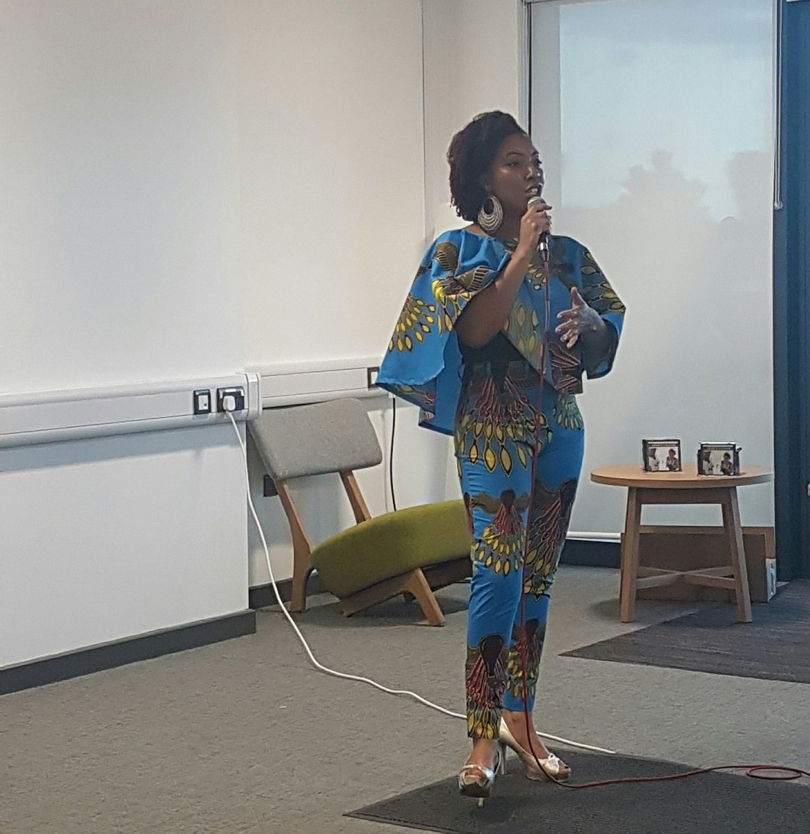 GHRun4Africa's tweet photo. Ready for our big moment 😊Ayolah introducing her song #backway #backwaysolutions #candleofhope https://t.co/nYnhHz80UH