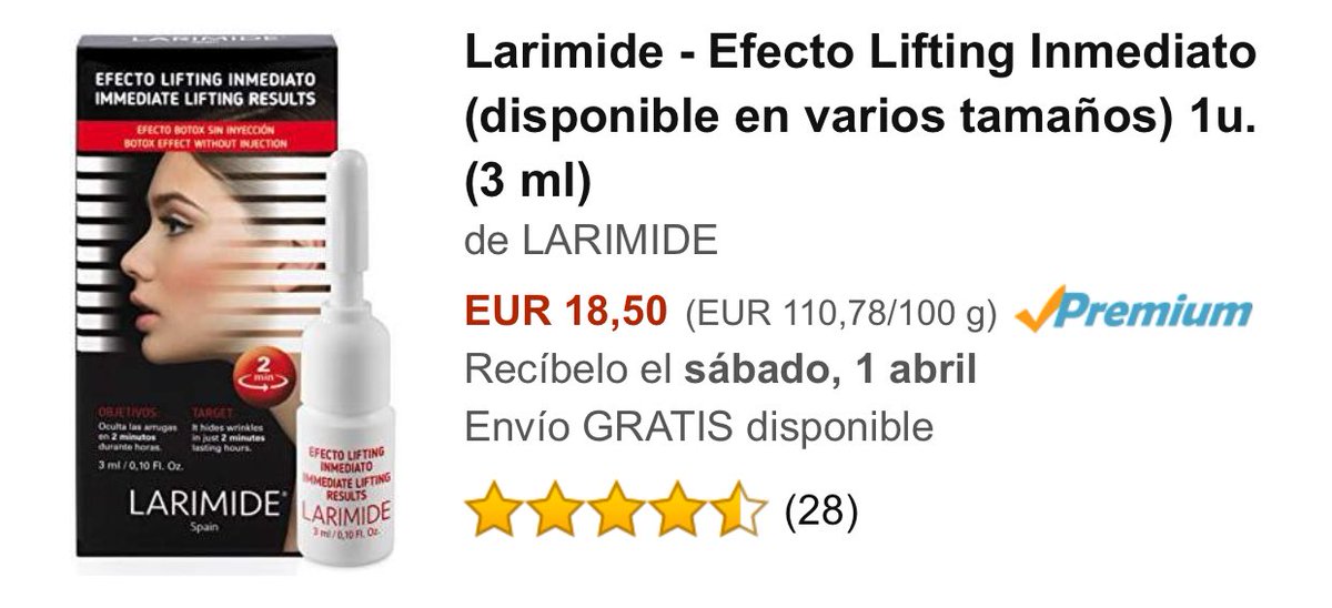 LarimideOficial's tweet photo. Amig@s ya disponible individual o en pack especial nuestro efecto lifting inmediato Larimide en @amazon https://t.co/5xs4XoY2iI #larimide https://t.co/6FsvNNxAw7