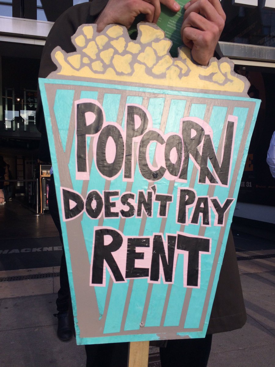 HackneyUNISON's tweet photo. Great to support the brilliant @HPHLivingWage on strike again, till mega corp Cineworld cough up! #boycott # payup @HackneyPH @cineworld https://t.co/xONXVFixa0