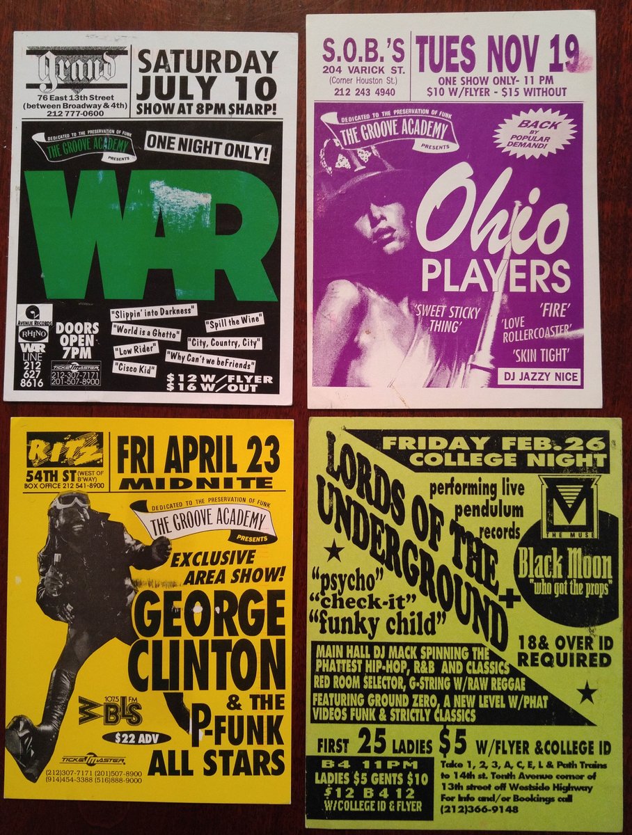 TrippnApp's tweet photo. Old flyers from the NYC club scene in the 90s.

Check out "Music Venues" in https://t.co/iuUqyu21ud

#nyc #90s #livemusic #FlashbackFriday https://t.co/ujy4HHio0t