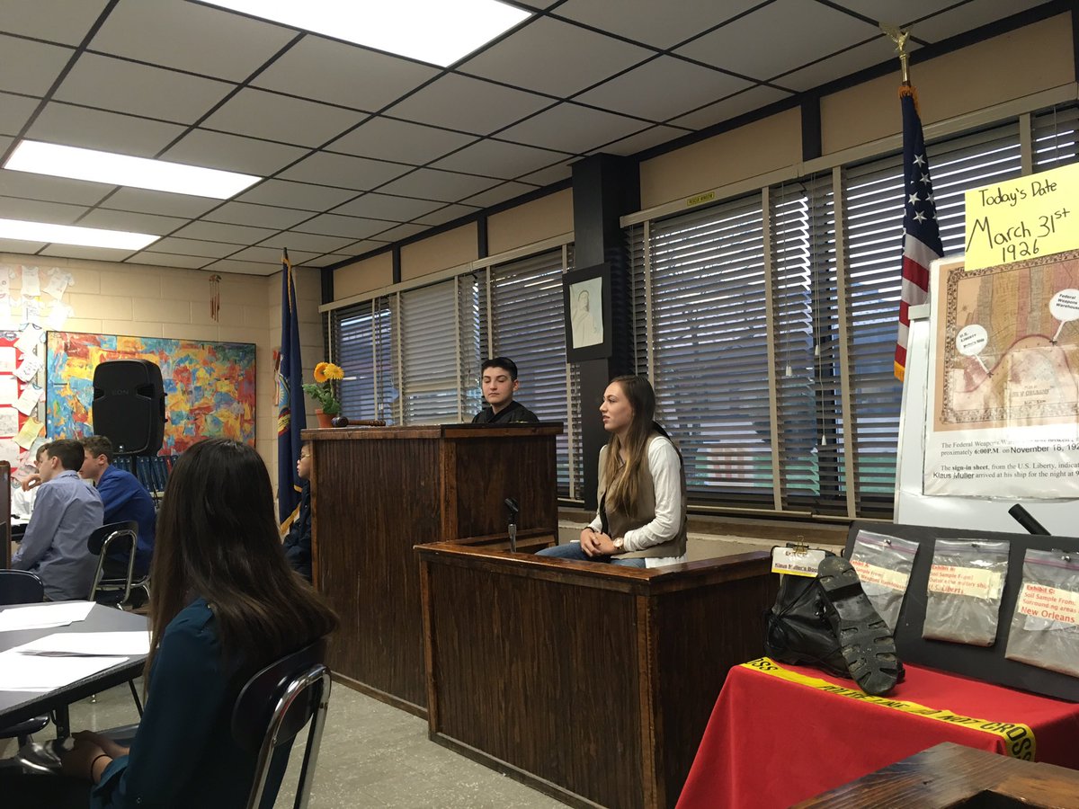 dcarneyBMS's tweet photo. So impressed by the students' performances today in Ms. Charvet's trial! They are so engaged and motivated! @BernerChiefs ,@MsCharvet https://t.co/D41wKATuo1