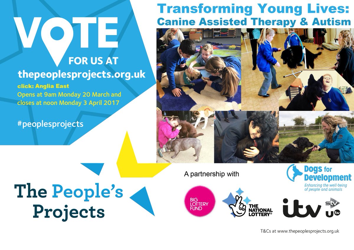 Dogs4DevCIC's tweet image. @ChrisBrooksDJ Could you help Dogs4Dev with a retweet? We need VOTES so we can continue to help children with Autism thepeoplesprojects.org.uk/projects/view/…