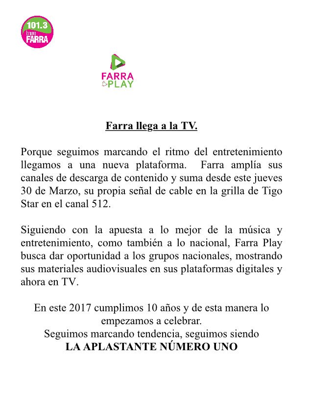 En 48hs, 3 medios del <a href="/GrupoJbb/">GrupoJBB</a> dieron saltos enormes en su historia. Gracias al equipo atrás de los logros <a href="/Unicanal/">Unicanal</a> <a href="/rpcpy/">rpcpy</a> @farra1013 !!!