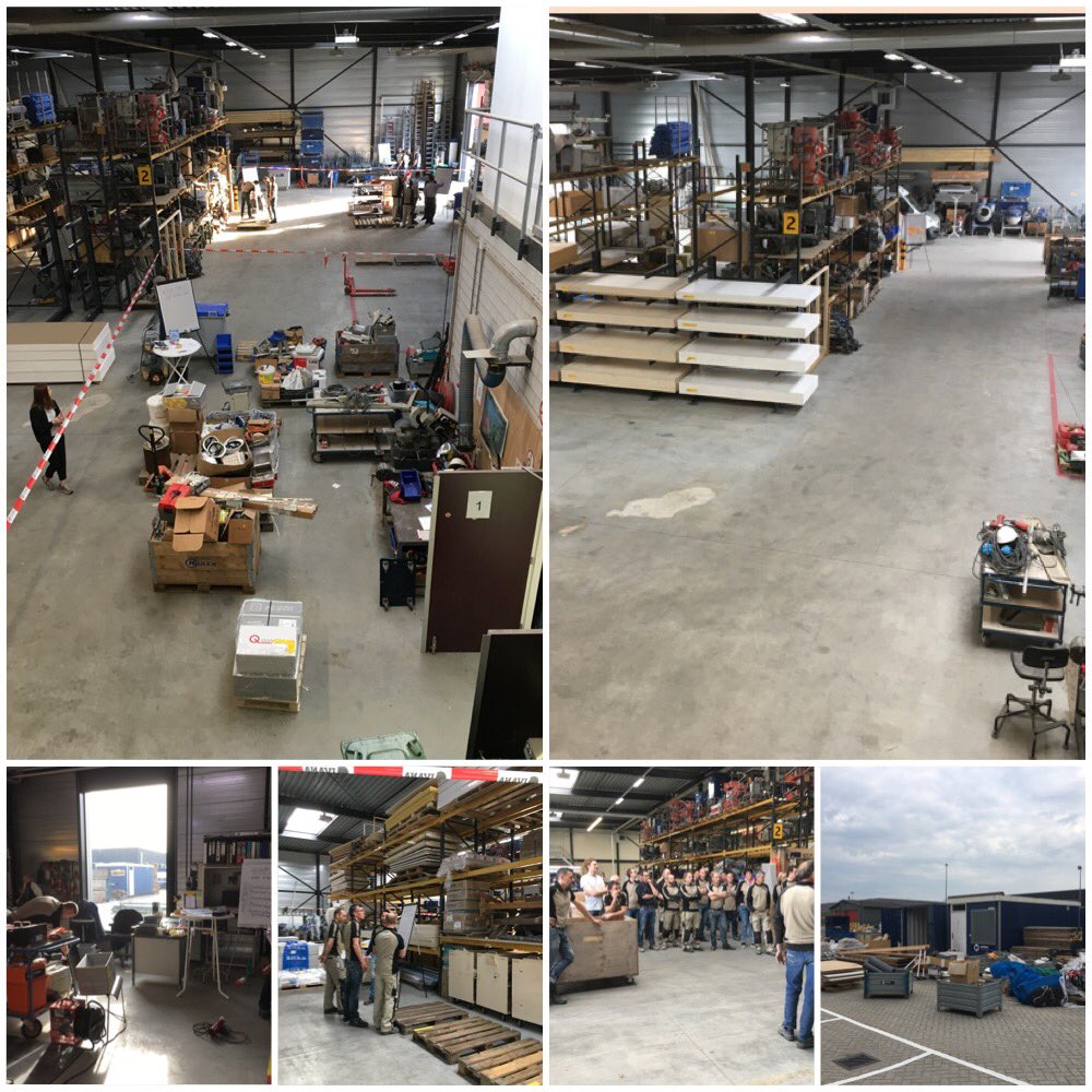 Brigitkole's tweet photo. Met @TimVissers23 en @Erik_Arpa het team van @Wintersbouw begeleid bij de makeover van hun materieeldienst. Wat een resultaat in 1 dag! https://t.co/FOaV3q634C