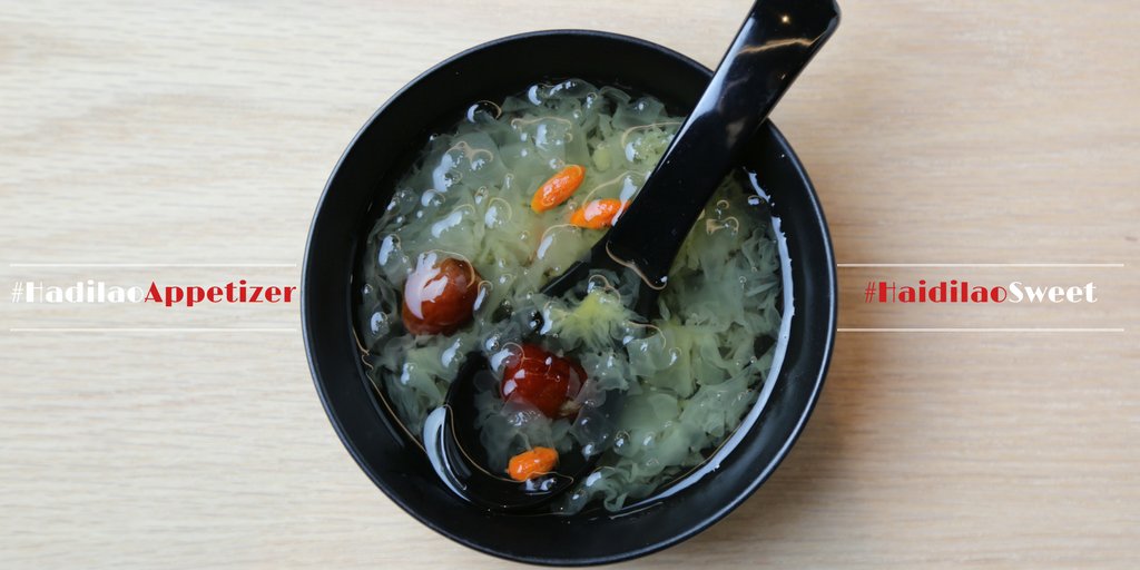 HaidilaoUS's tweet photo. Discover the beauty of @HaidilaoUs popular dessert - White Fungus and Red Dates Sugar Water #Savory #Flavorful #Delicious 🙋🏻🙋🏻🙋🏻 https://t.co/bqrUHSHFuF