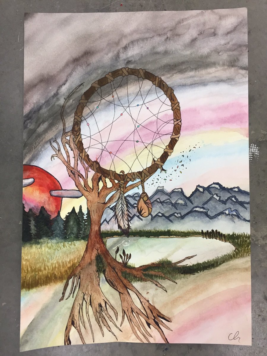 VictoriaKarmali's tweet photo. @DEHRtoCare Art is turning out fantastic @ChinookCoyotes excited for the gala! @MrBertamini @FNMILethSD51 @LethSD51 #chinookart #create https://t.co/rrUgyqq88o