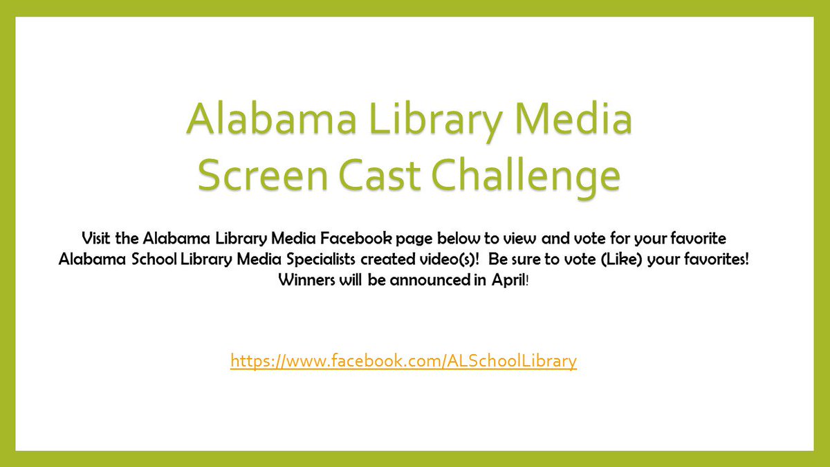 Help us kick off School Library Month by viewing and voting for your favorite Library Media Specialist video tutorials!