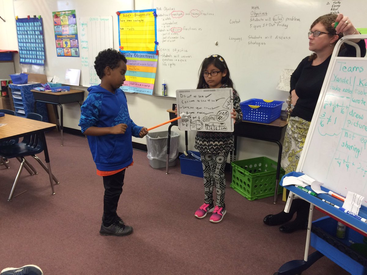 KWBquinzio's tweet photo. Third grade students solve a problem - United We Solve during Figure It Out Friday. #kwbpride #kwbquinzio https://t.co/XjXaiNqrIz
