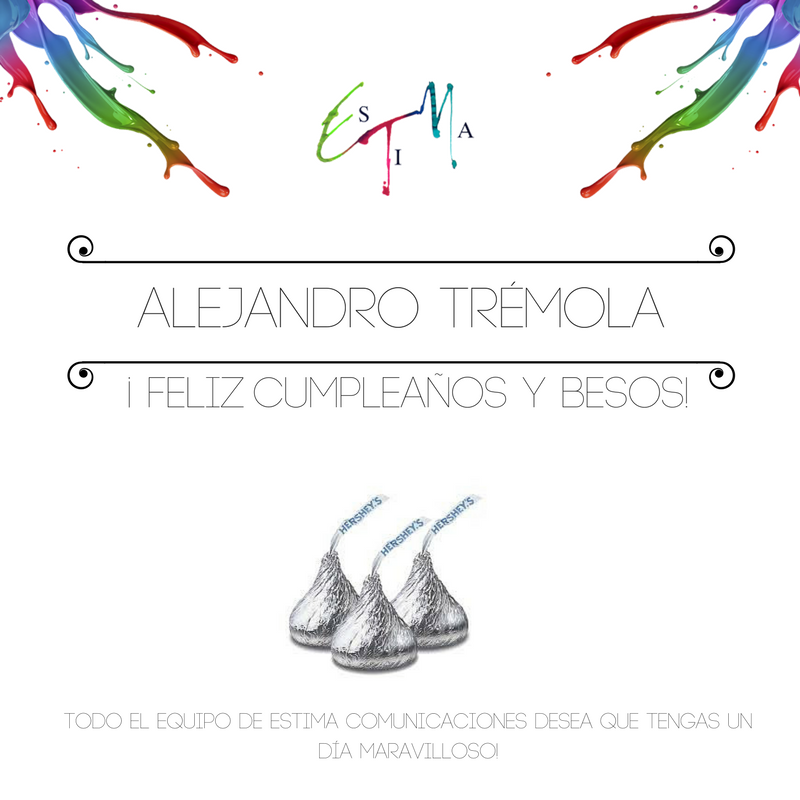 Hoy está de #cumpleaños alguien muy especial para nosotras ¡¡feliz día <a href="/AleTremola/">Alejandro G. Tremola</a> !!