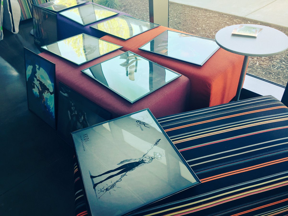 SacIndieArcade's tweet image. On site today setting up the #SacIndieArcade video game art gallery display! #VideoGameArt