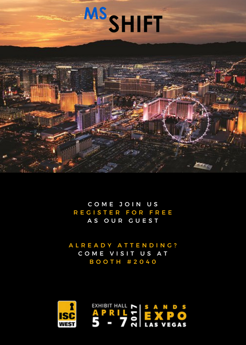 MS_Shift's tweet image. Complimentary passes to ISC West 2017!  Join us in booth #2040.  nvyt.es/46932c13 #iscwest @iscevents #lasvegas