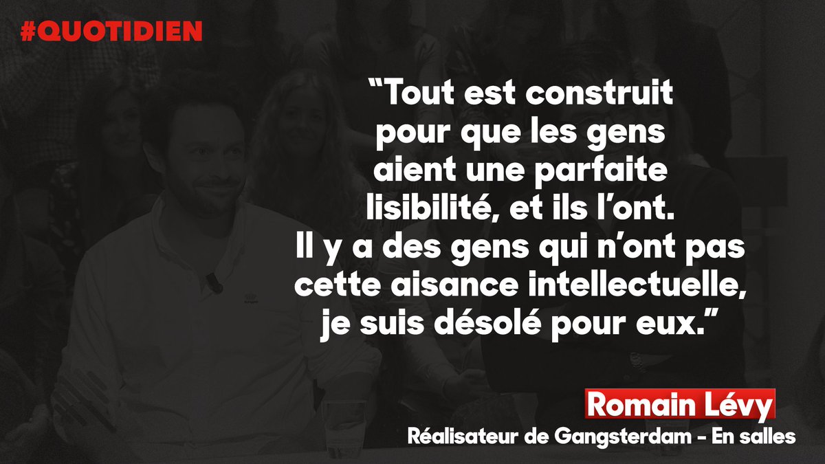 « Les gens ne sont pas cons. » Romain Lévy répond aux critiques parfois violentes sur son film Gangsterdam. #Quotidien