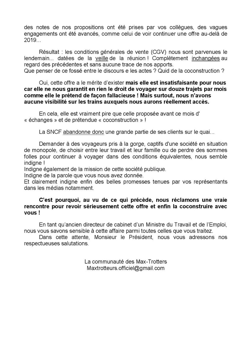 maxidtgv's tweet photo. @lci @cnews @bfmtv  La situation #IDTGVMAX #SNCF https://t.co/mDbKZq4fC8 et la lettre remise en main propre a Mr Pepy le 24/03/2017 #Capital https://t.co/Qo6ckXwOm2