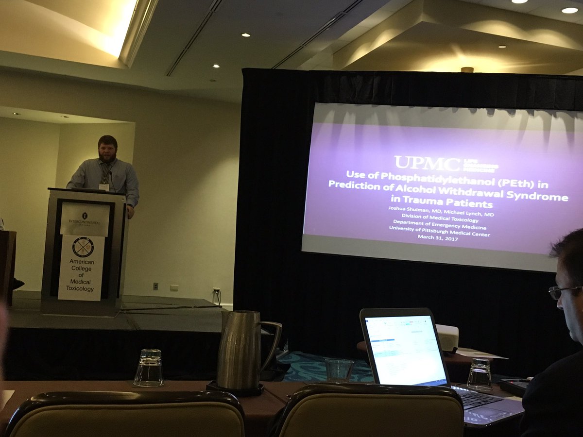 YantaVirus's tweet photo. PEth is the future. Best (current) fellow ever! #ACMT2017 @joshua_shulman https://t.co/RwJiHif5PK