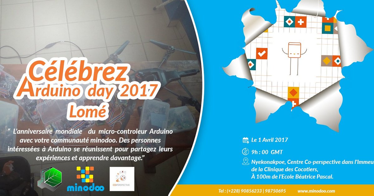 ameklou's tweet photo. #ArduinoD17 superbe RDV demain pour parler des objets connectés @minodoo228 @EcoTecLab #IoT #Maaker #FabLab #opensource #openhardware https://t.co/Vv23GuTkSJ