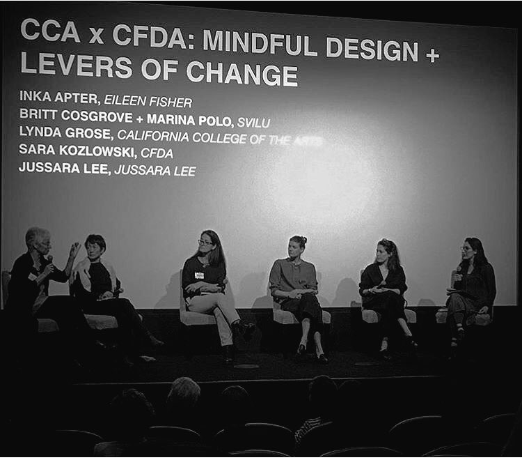 Talking mindful design at the <a href="/cfda/">Council of Fashion Designers of America</a> education summit today. 📷@ccafashionforward #mindfullymade #redesignfashion