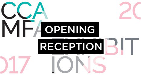 CACollegeofArts's tweet photo. Help us celebrate the 2017 #CCAMFA Thesis Exhibition TONIGHT at two locations! https://t.co/PwawUubQDW https://t.co/sXMLG5GrKu