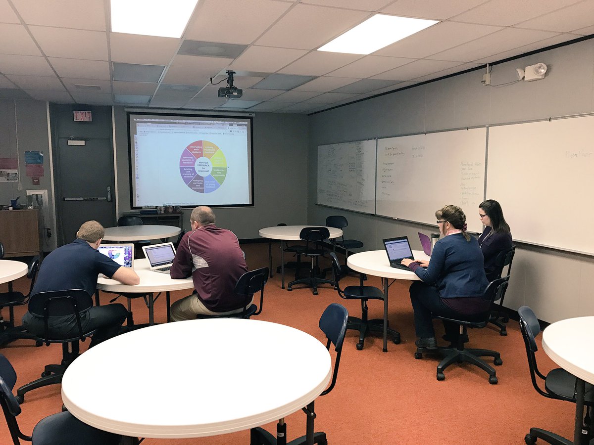 BrookeRalph345's tweet photo. PLCs on Feedback and Assessment through Google Forms analysis, and using #Schoology assessments, rubrics and badges. #345tweets https://t.co/N51mfeMEQm