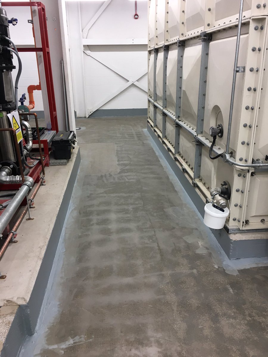 Cws_flooringltd's tweet photo. #holidayinnexpress #birmingham #hotel #tankroom #resin #degafloor #nationalflooring #sealed #waterproof https://t.co/E599g37thG