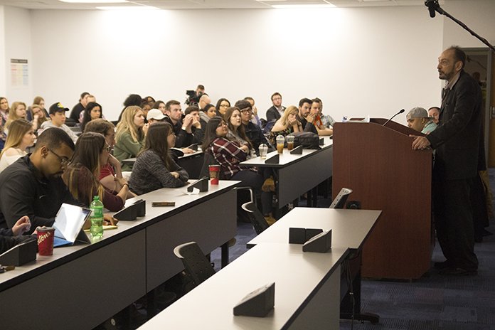 ontariotech_u's tweet photo. Ex-organized criminal &amp; author Eddie Hertrich, 1 of 4 speakers invited to tell students their stories at Reflections on Hate &amp; Trauma panel https://t.co/ElPaiSXshq