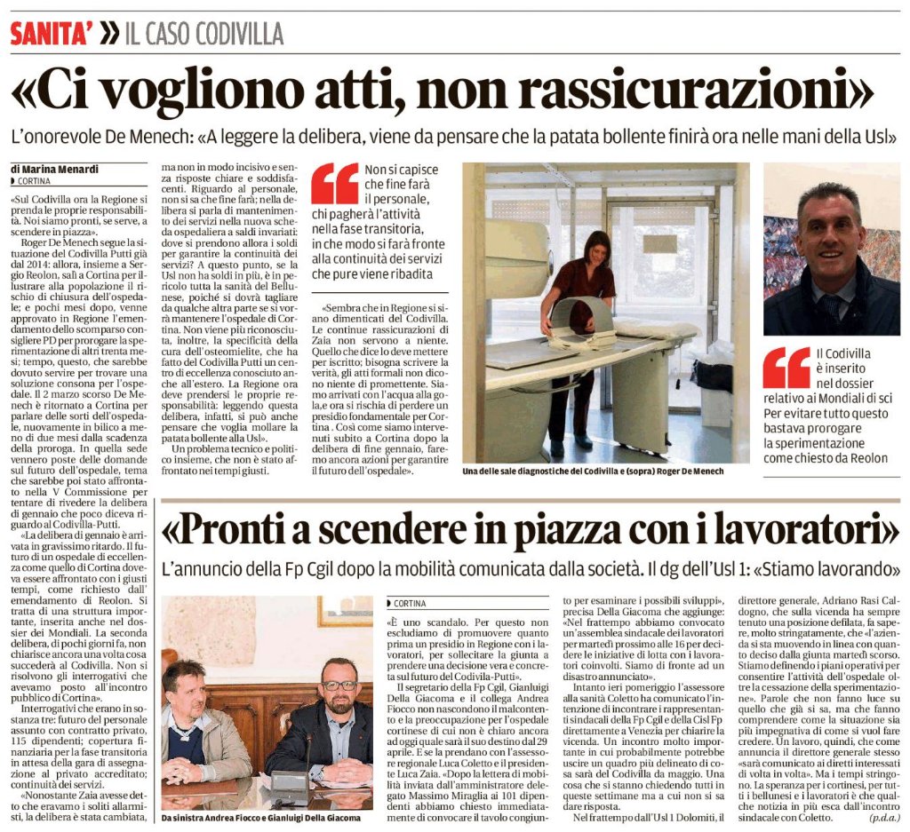 andrea_fiocco70's tweet photo. #Codivilla @cgil_fpBelluno pronta a scendere in piazza con lavoratori #sempresulpezzo https://t.co/NYnz7pDWoQ