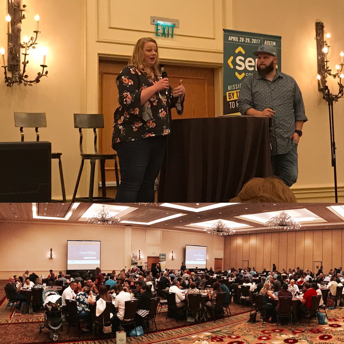 shane_pruitt78's tweet photo. Great luncheon at #AdvanceWeekend w/ @nicburleson & Johanna Burleson on "The Rhythm of Family & Ministry"! @_SBTC @SBTCplant @advance_now https://t.co/bRrx9pUDxF
